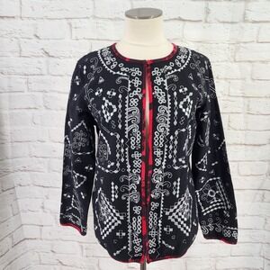 Vintage Boho Jacket Top Size Medium Ren Faire Fairy Dark Cottage Folk‎ Notations